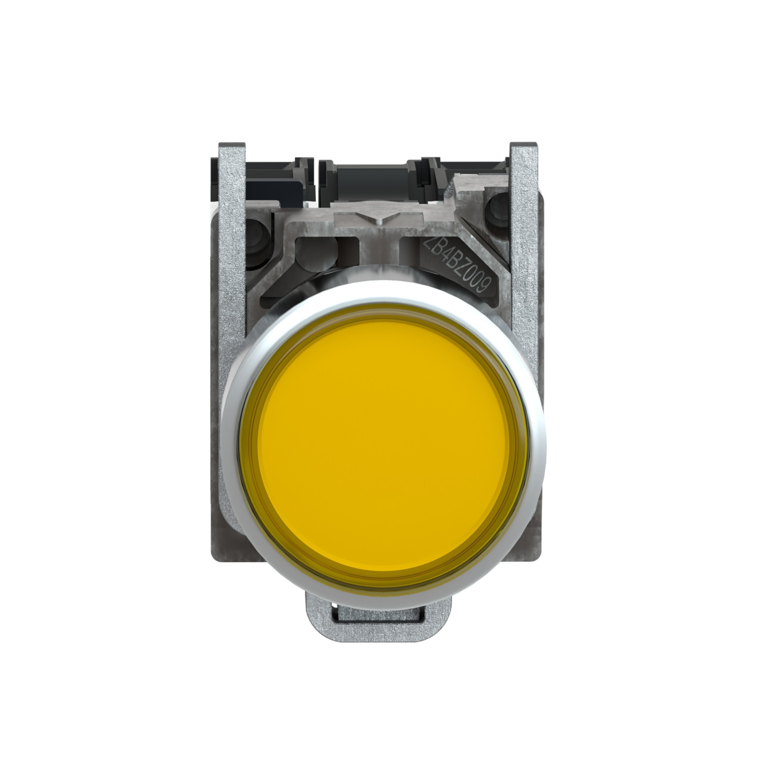 Schneider XB4BW3565 | Illuminated push button, metal, flush, orange, Ø22, spring return, <= 250 V, 1 NO + 1 NC - Image 2