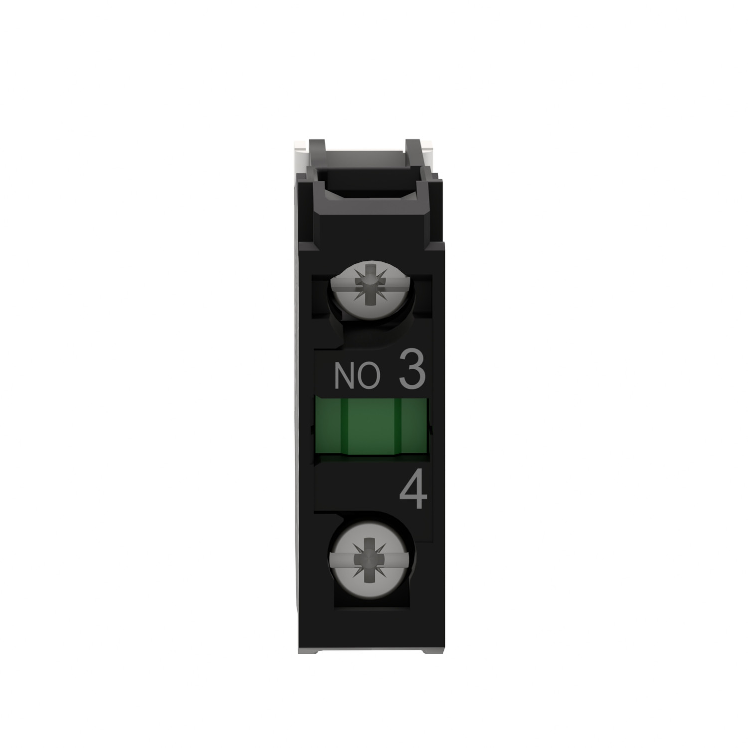 Schneider ZBE101 Harmony | Single contact block, silver alloy, screw clamp terminal, 1 NO - Image 2