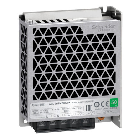 Schneider ABL2REM24020K | Single phase power supply, 100...240V input, 24V DC output, 53W, 2,2A