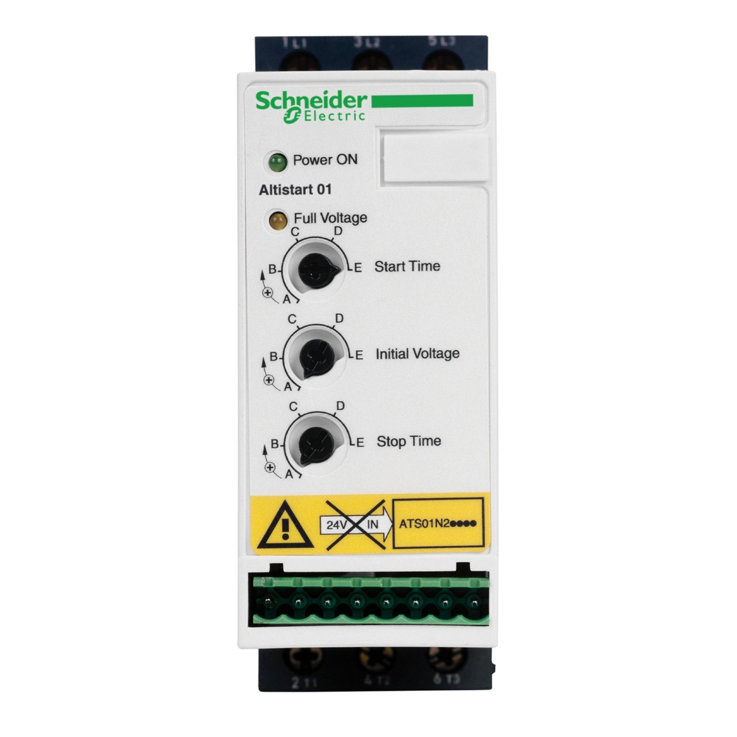Schneider ATS01N209QN | Soft starter for asynchronous motor, Altistart 01, ATS01, 9A, 380 to 415V, 4kW