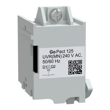 Schneider G12UVR230AC | MN undervoltage release, GoPact MCCB 125, 240VAC 50/60Hz