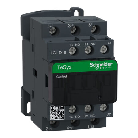 Schneider LC1D18F7 | TeSys D contactor - 3P(3 NO) - AC-3 - <= 440 V 18 A - 110 V AC coil