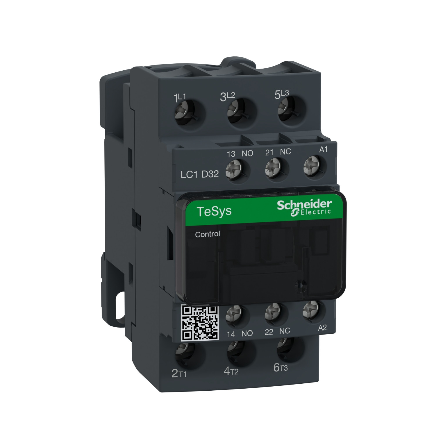Schneider LC1D32Q7 Contactor | TeSys D - 3P(3 NO) - AC-3 - <= 440 V 32 A - 380 V AC 50/60 Hz coil