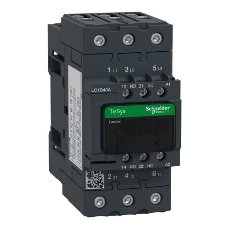 Schneider LC1D40AB7  | TeSys D contactor - 3P(3 NO) - AC-3 - <= 440 V 40 A - 24 V AC 50/60 Hz coil
