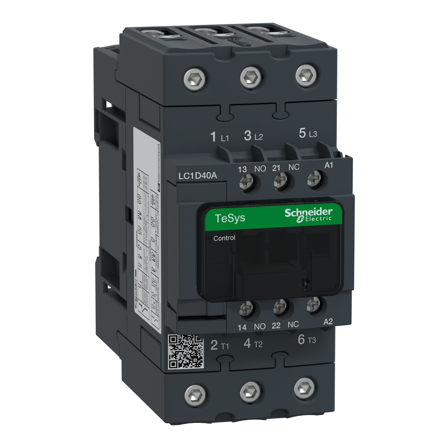 Schneider LC1D40AB7 | TeSys D contactor - 3P(3 NO) - AC-3 - <= 440 V 40 A - 24 V AC 50/60 Hz coil