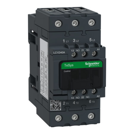 Schneider LC1D40AF7 | TeSys D contactor - 3P(3 NO) - AC-3 - <= 440 V 40 A - 110 V AC 50/60 Hz coil