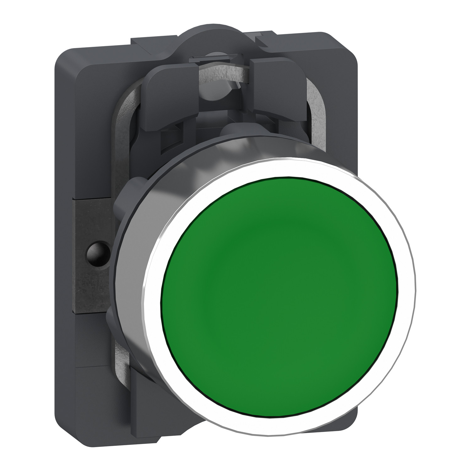 Schneider XA2AA31 | Complete push button, Easy Harmony XA2, plastic head, 22mm, green, 1NO, spring return, unmarked 1 Schneider XA2AA31 | Complete push button, Easy Harmony XA2, plastic head, 22mm, green, 1NO, spring return, unmarked