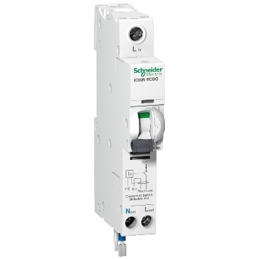 Schneider A9D11810 | iC60H - earth leakage circuit breaker - 1P + N - C curve - 10 A - 30 mA - 240 V