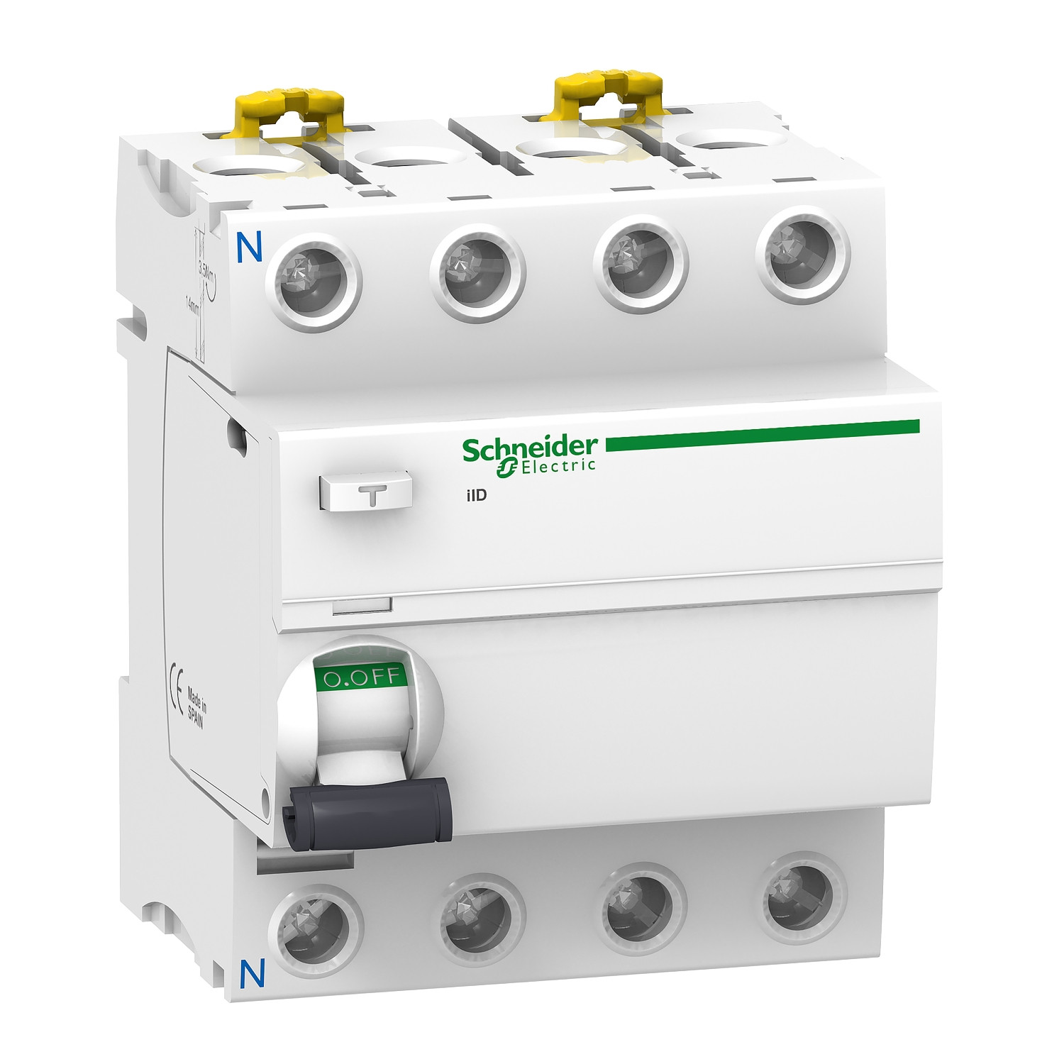 Schneider A9R44425 | Acti 9 iID - RCCB - 4P - 25A - 300mA - type AC