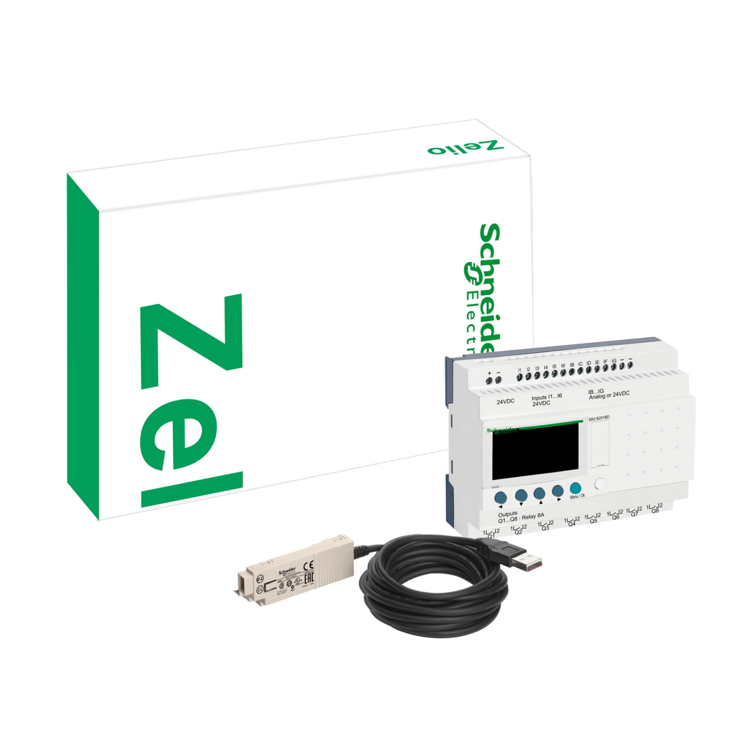 Schneider SR3PACKFU | modular smart relay Zelio Logic - “discovery” pack - 10 I O - 100..240V AC