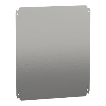 Schneider NSYMM65 | Plain mounting plate H500xW600mm made of galvanised sheet steel