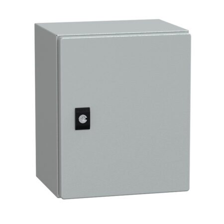 Schneider NSYCRN325200 | Spacial CRN plain door w/o mount.plate. H300xW250xD200 IP66 IK10 RAL7035