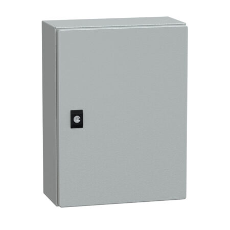 Schneider NSYCRN43150 | Spacial CRN plain door w/o mount.plate. H400xW300xD150 IP66 IK10 RAL7035