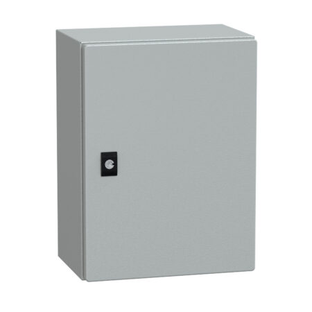 Schneider NSYCRN43200 | Spacial CRN plain door w/o mount.plate. H400xW300xD200 IP66 IK10 RAL7035